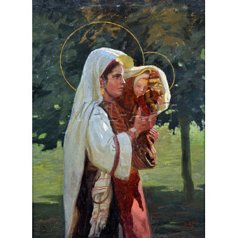 РЕПРОДУКЦИИ НА КАРТИНИ Майка с дете (1904)